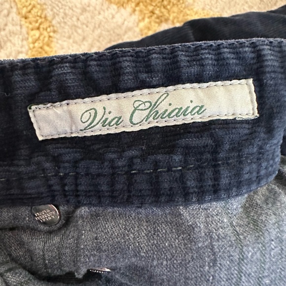 Luigi Borrelli Slim-Fit Navy Corduroy Cotton 5-Pocket Pants - Picture 7 of 12